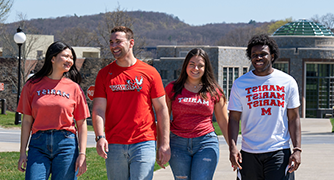 marist students walking together